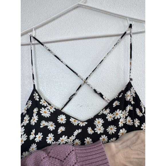 Reformation Daisy Print Floral Cross Strap Dress Womens 10 - Picture 2 of 8
